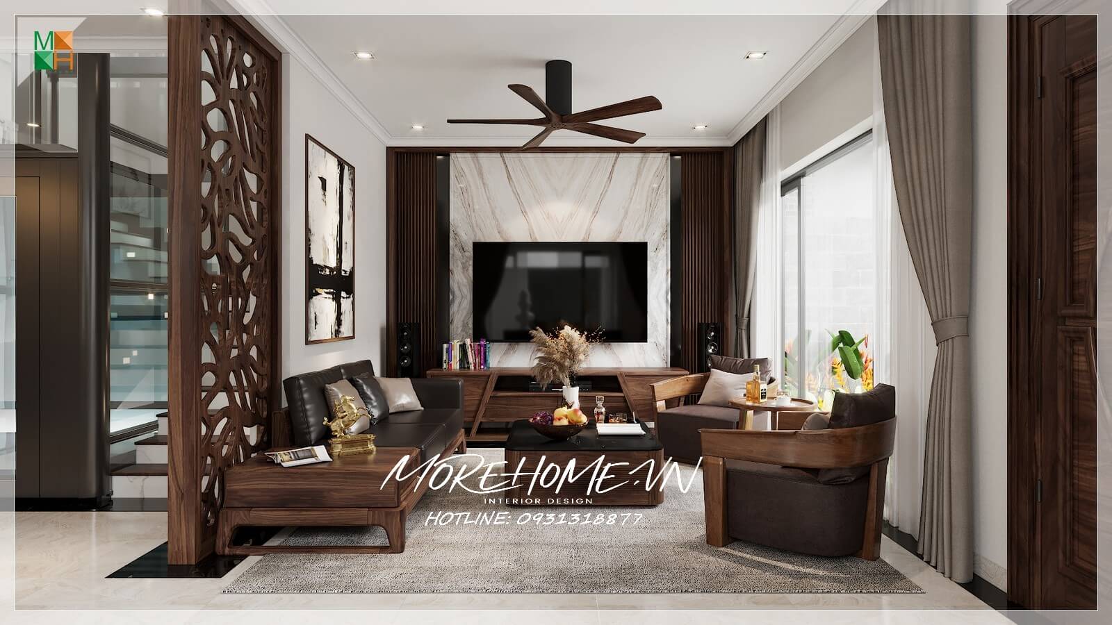 Thiết kế nội thất nhà phố tại Vinh